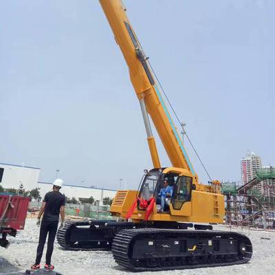 山東凱信重工50噸履帶吊 伸縮臂履帶吊 履帶式起重機
